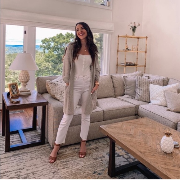 DONNI Ribbed Sweater Coat Cardigan - Picture 6 of 16